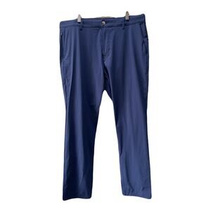 Rhone Pants Men 35 Blue Commuter Slim Fit Chino Golf Office Travel Performance